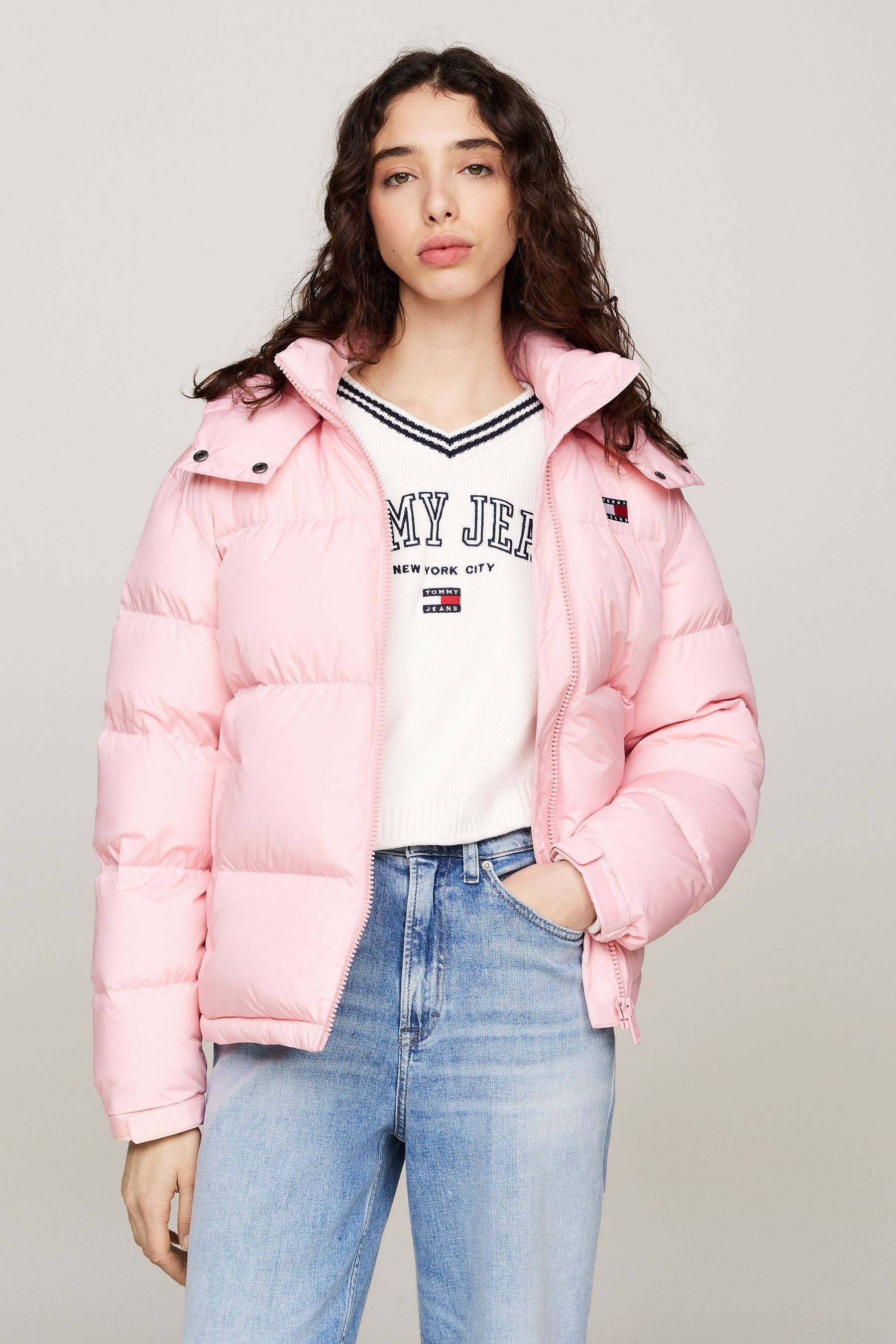 Bubble jacket pink new arrivals
