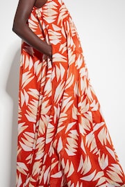 Monsoon Orange Shelly Sleeveless Printed Maxi Dress - Image 5 of 6