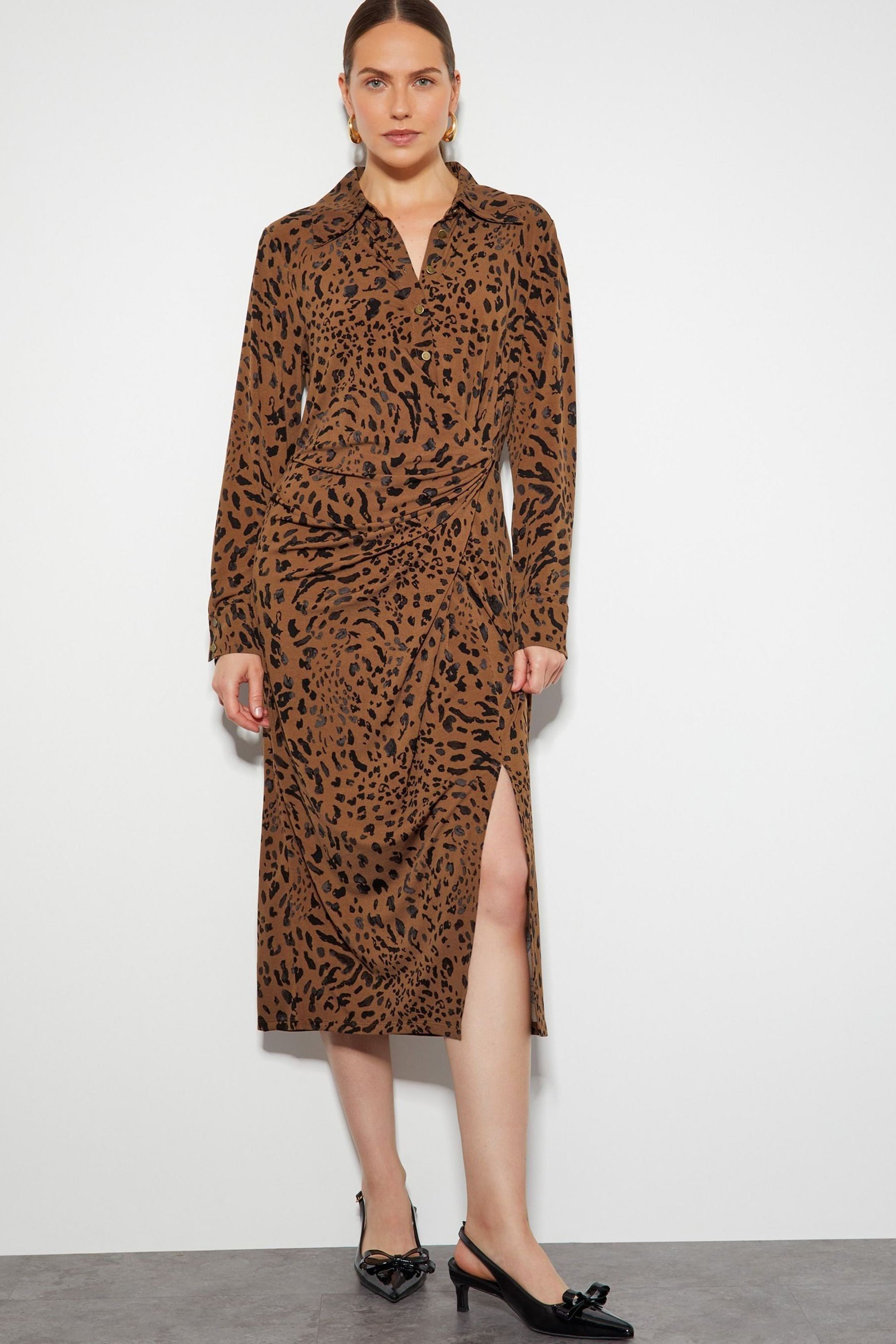 Monsoon leopard dress shop