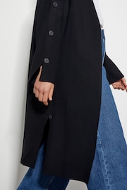 Monsoon Black Bo Button Detail Longline Cardigan - Image 2 of 4