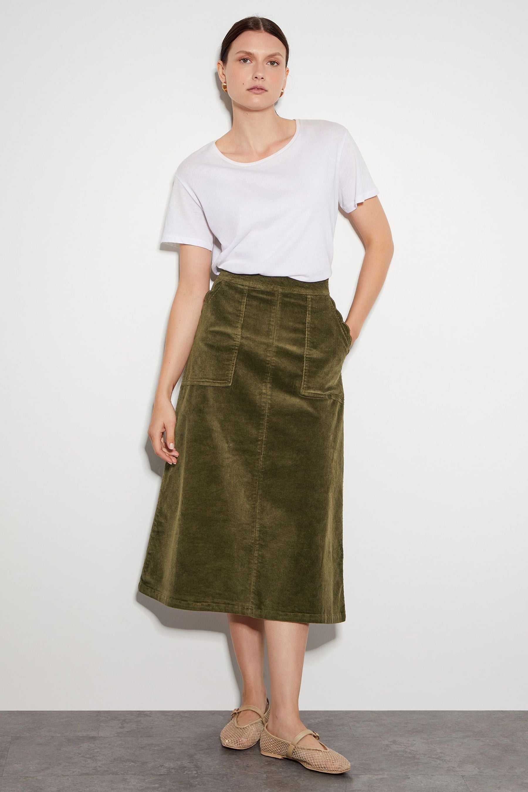 Women's corduroy skirt uk store