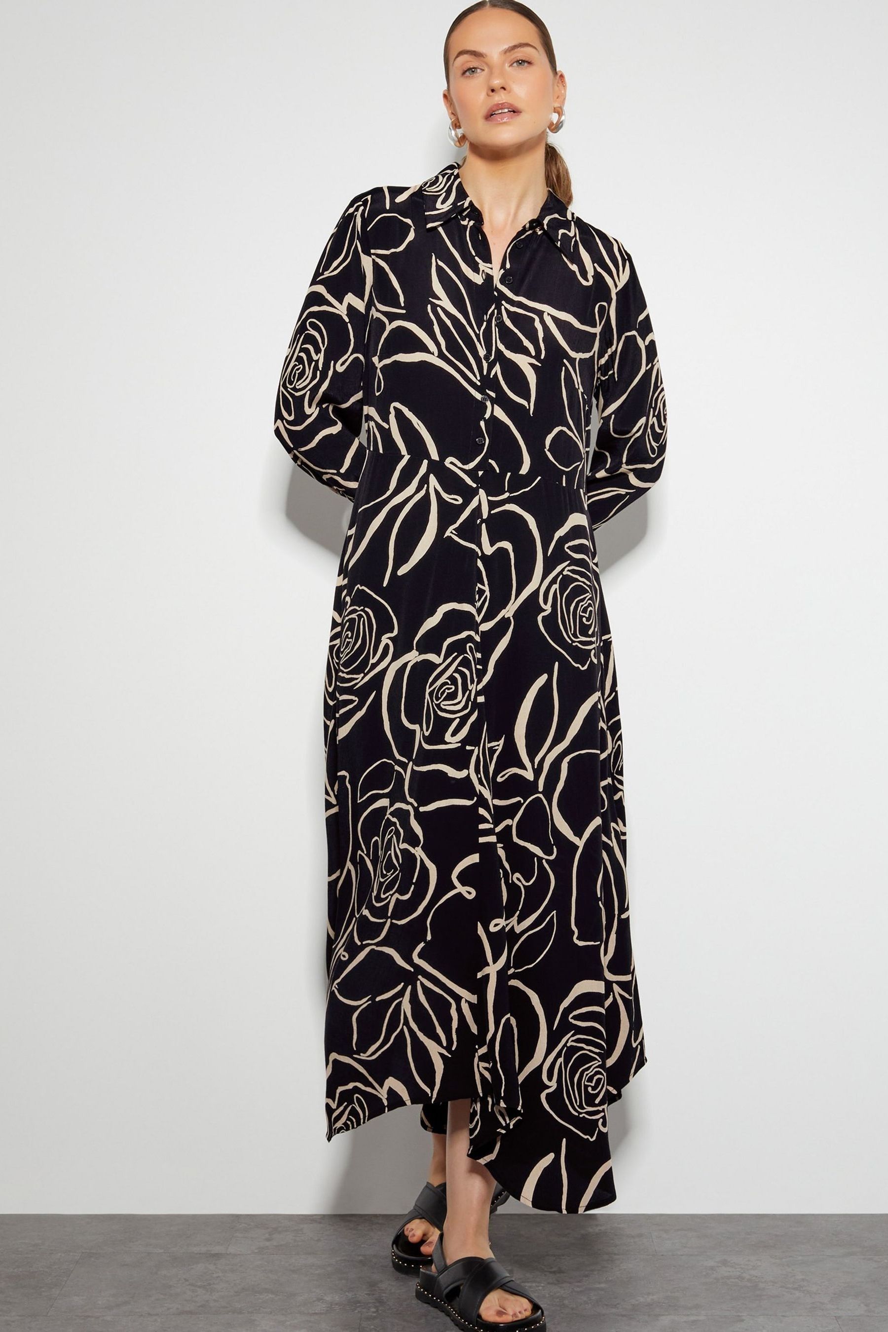Midi shirt dress outfit outlet
