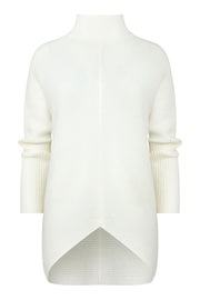 Joe Browns Cream Asymmetric Hem Relaxed Fit Batwing Jumper - Image 5 of 5