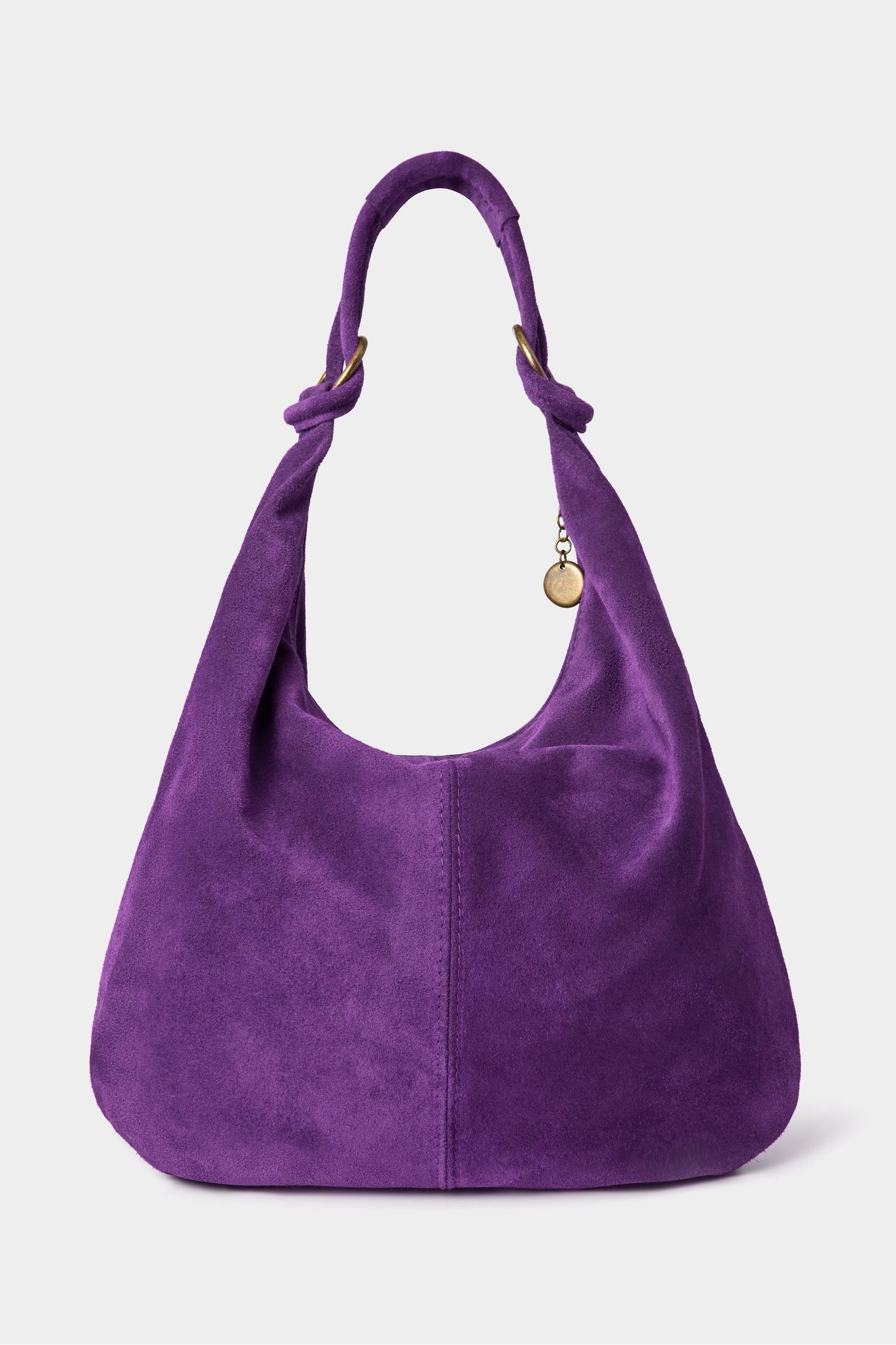 Joe Browns Knotted Handle Slouchy Suede Bag