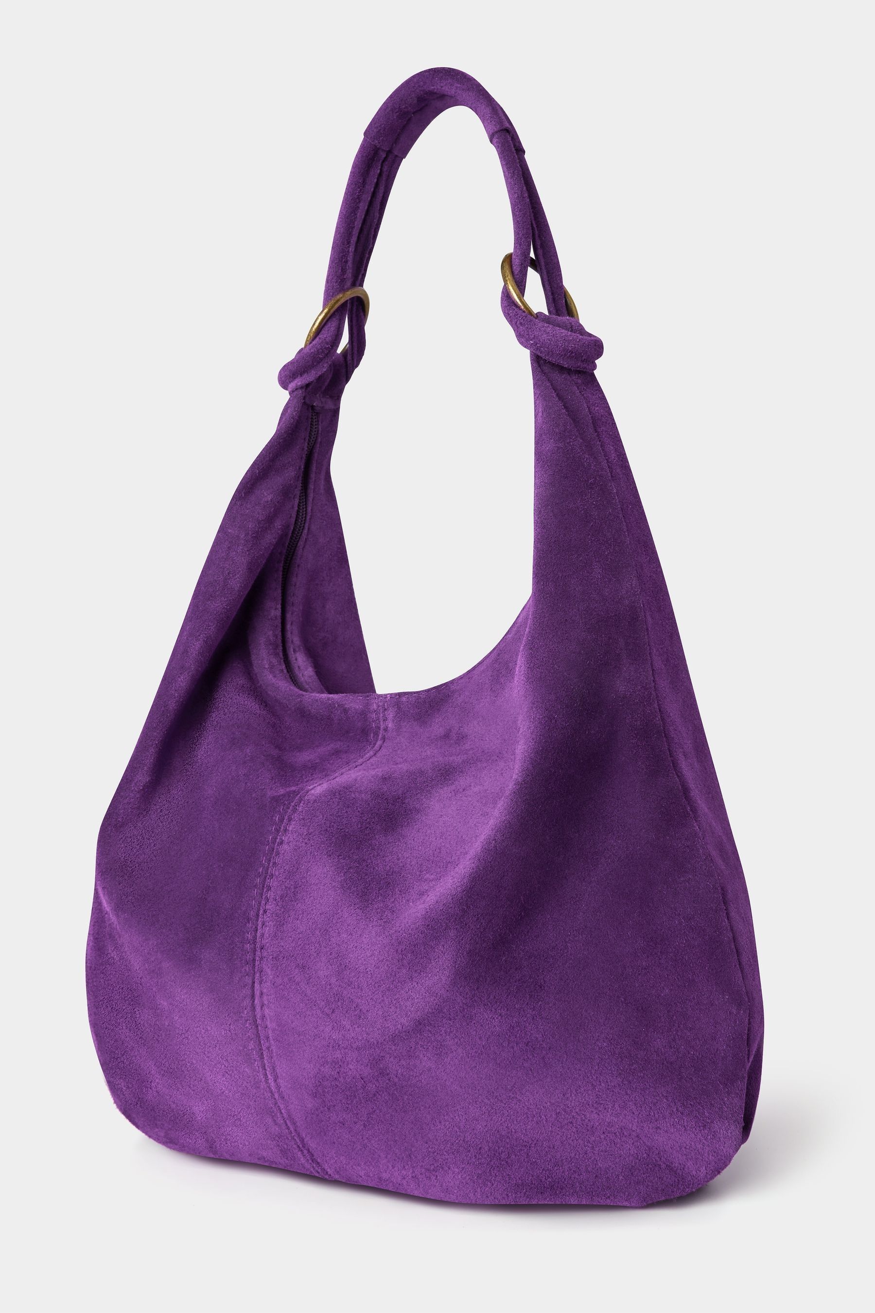 Joe Browns Knotted Handle Slouchy Suede Bag