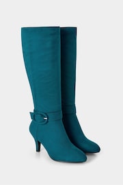 Joe Browns Green Knee High Buckle Boots - Image 3 of 4