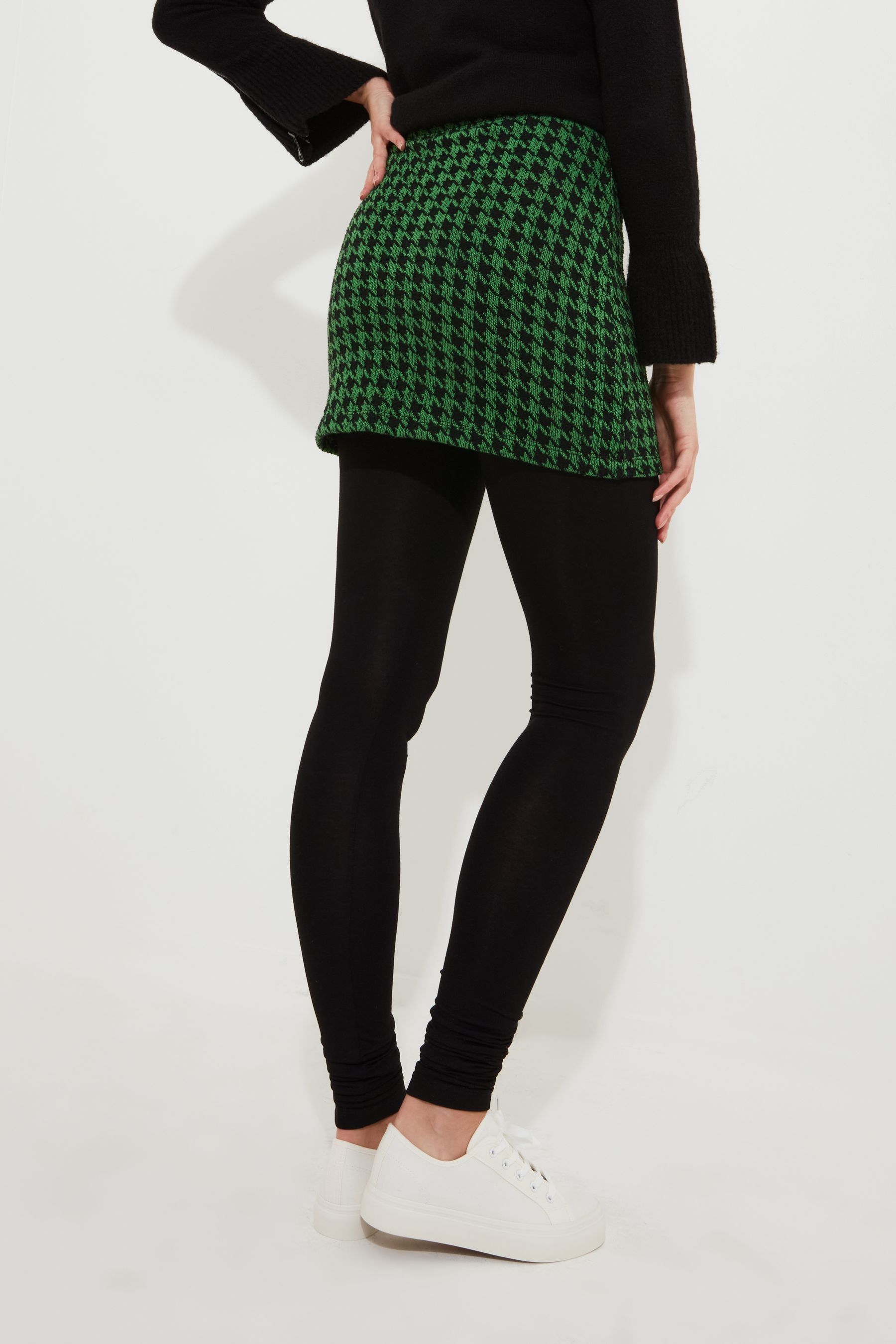 Buy Joe Browns Green Dogtooth Check 2 In 1 Skirted Leggings from Next Luxembourg