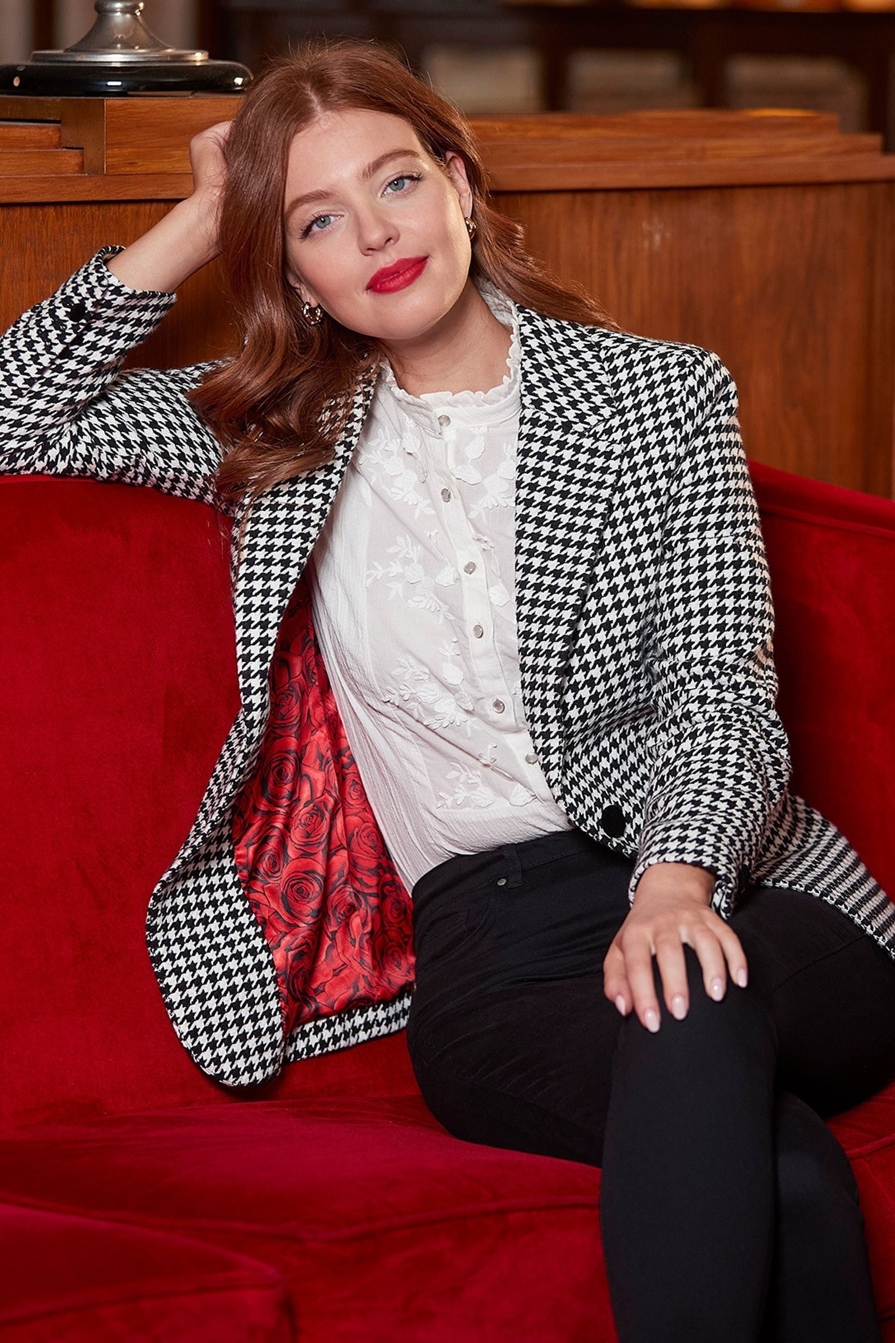 Buy Joe Browns Black Dogtooth Check Co Ord Jacket from the Next UK online shop