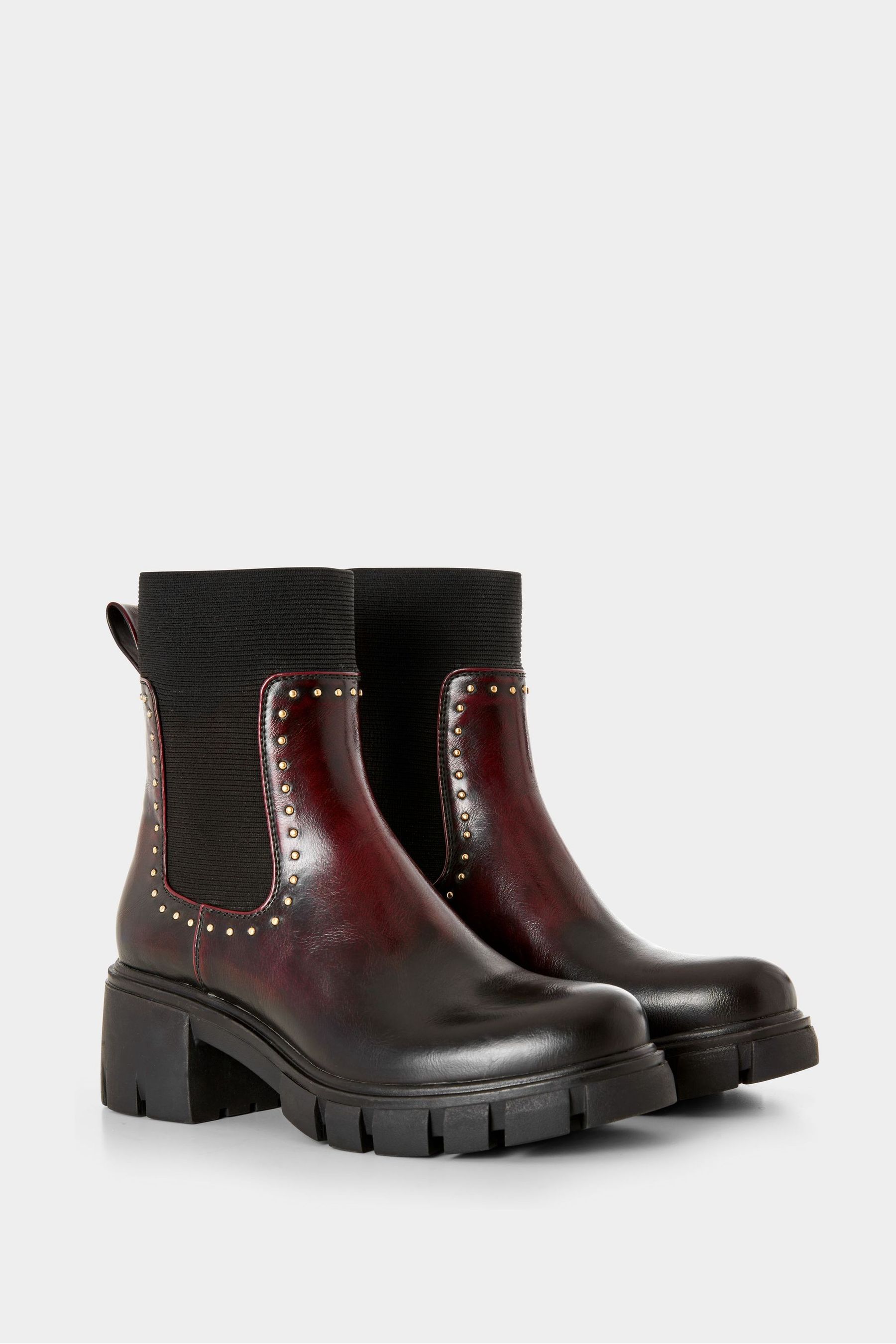 Buy Joe Browns Red Ombre Studded Chunky Ankle Chelsea Boots from the Next UK online shop