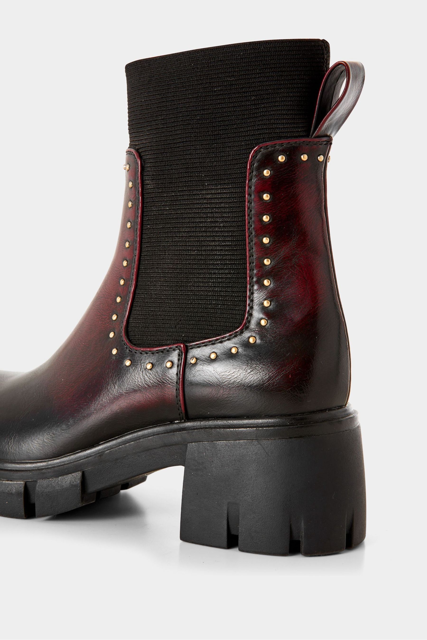 Studded chunky boots sales