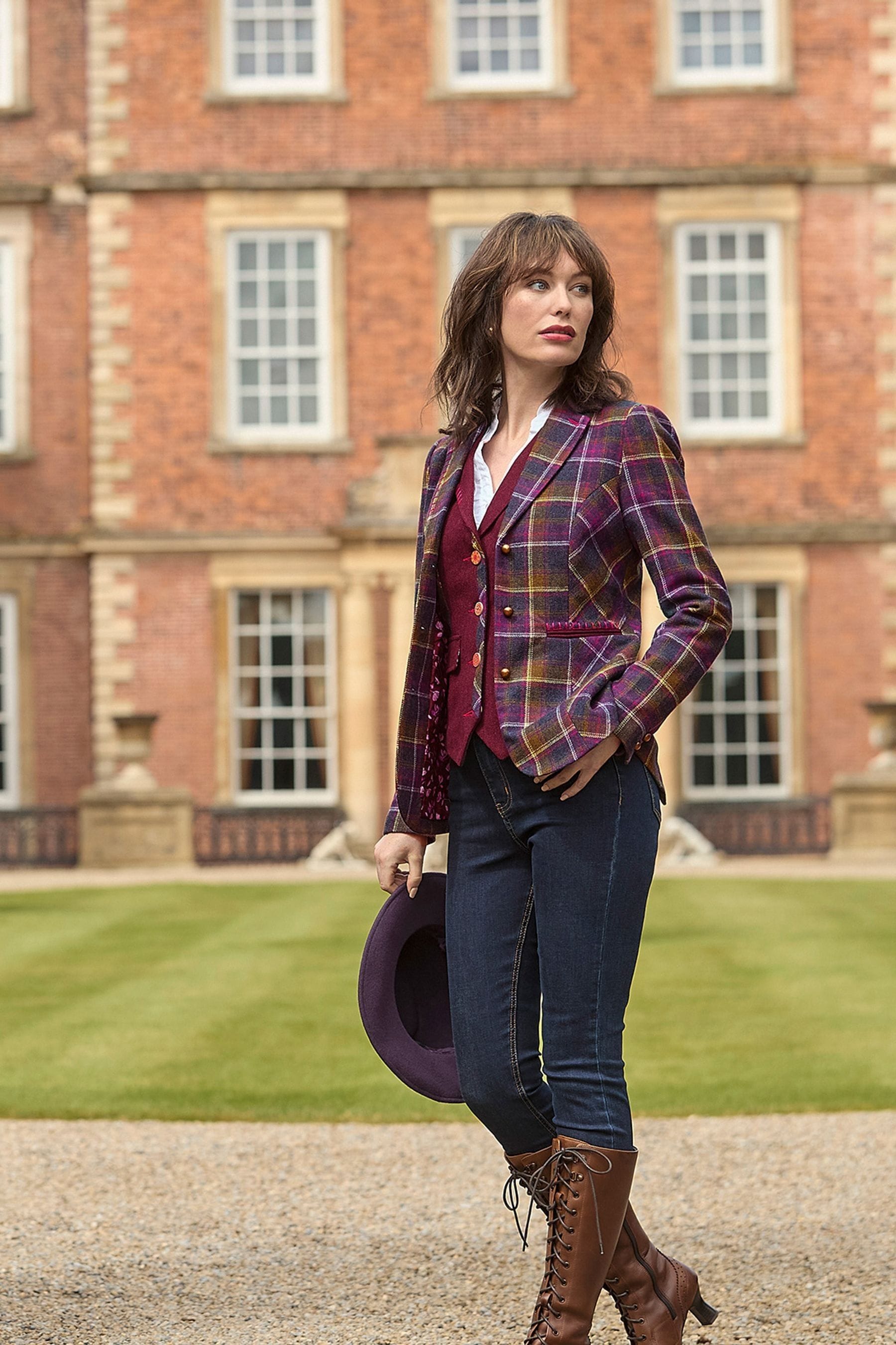 Buy Joe Browns Purple Heritage Check Mix and Match Jacket from Next Canada