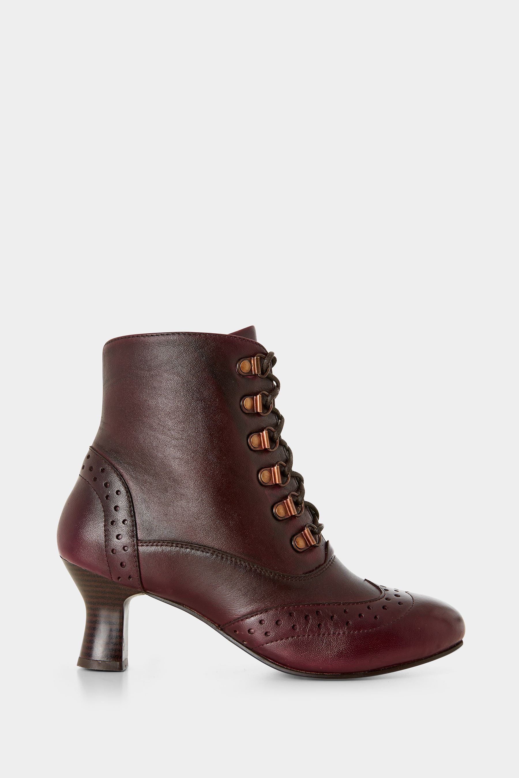 Buy Joe Browns Red Vintage Brogue Detail Leather Ankle Boots from Next Canada