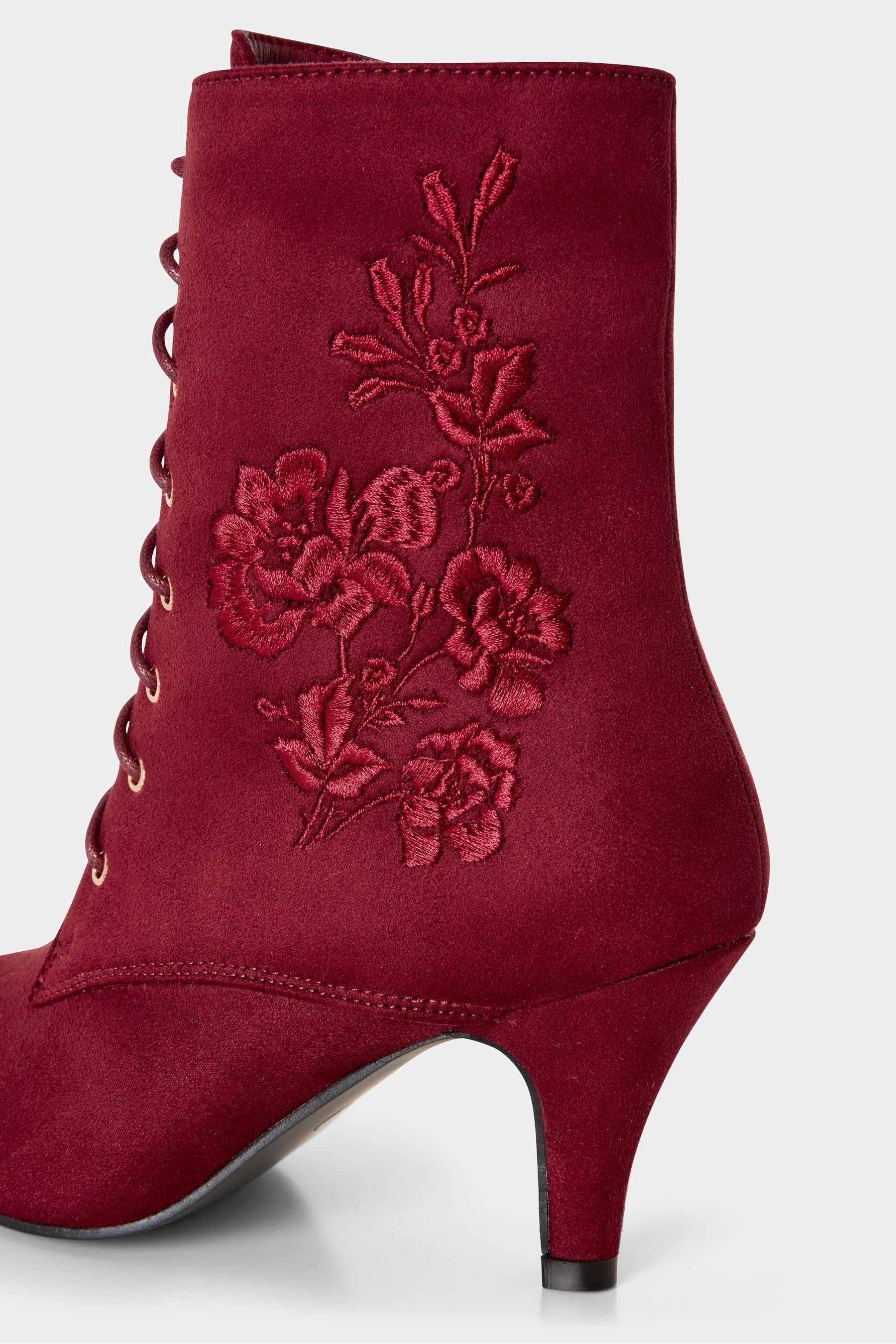 Womens red lace up boots cheap