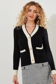 Joe Browns Black Vintage Pocket Front Cardigan - Image 1 of 6