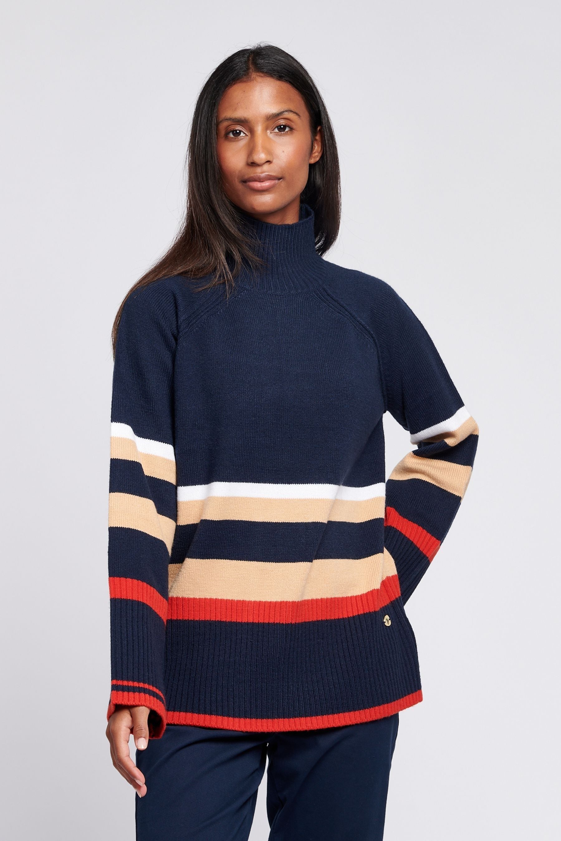 Longline polo neck jumper womens new arrivals