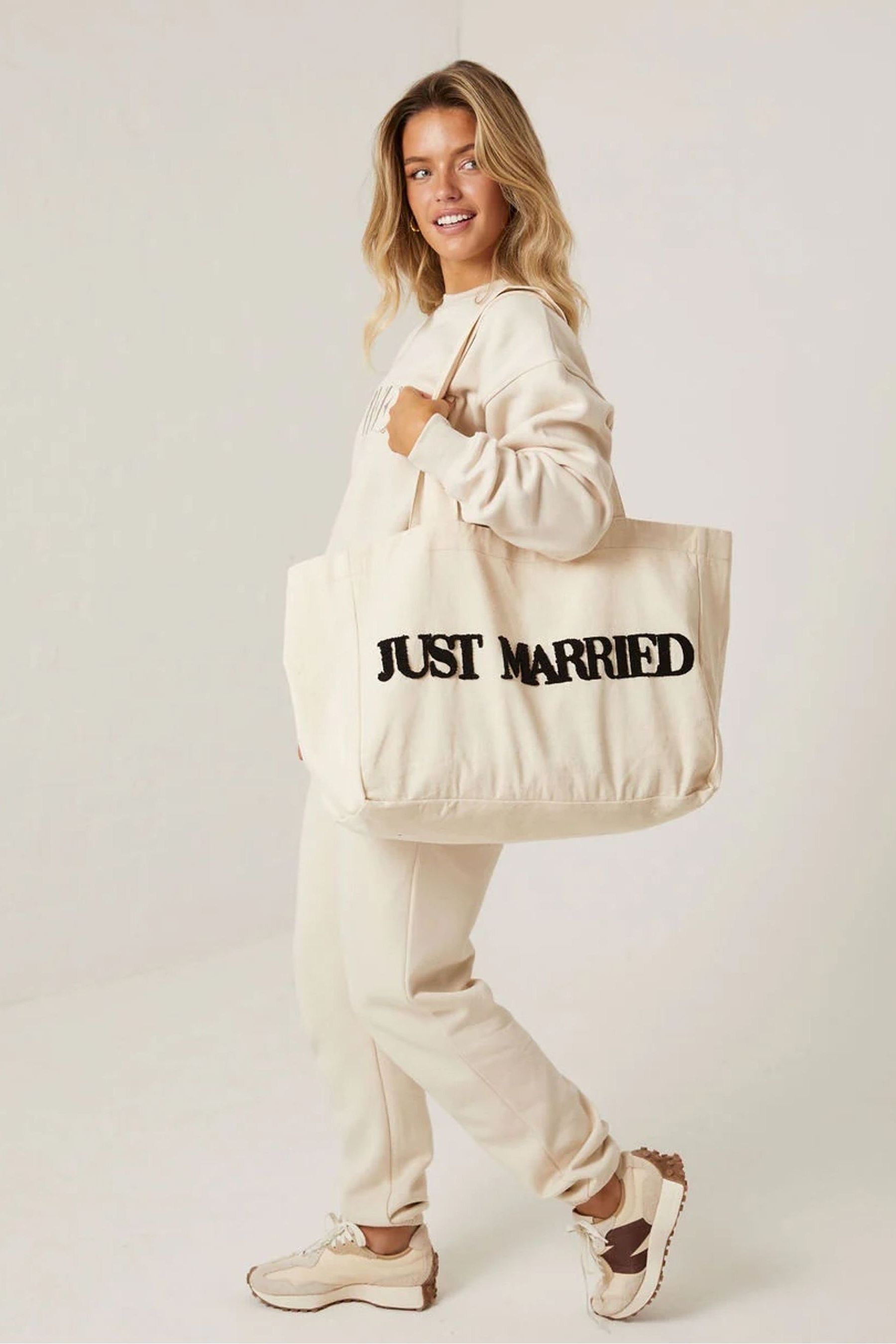 Buy Six Stories Natural Just Married Tote Bag from Next Germany