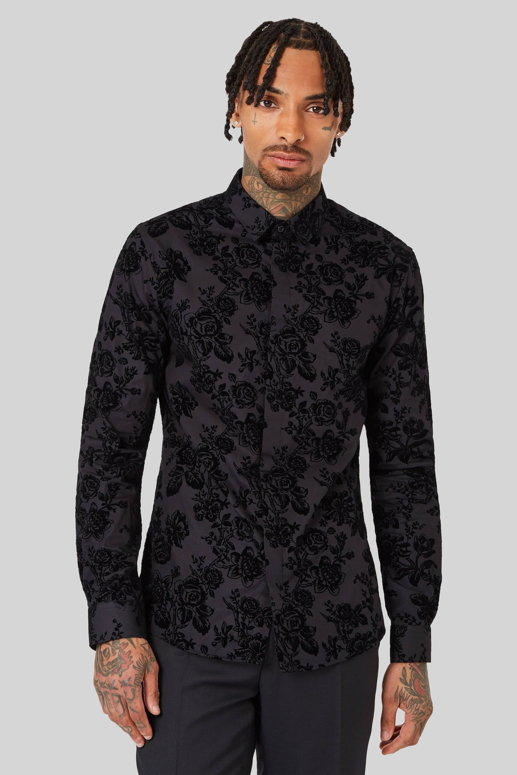 Twisted tailor super skinny suit jacket with flocking outlet
