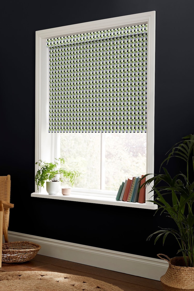 Cath Kidston Green Cath Check Made to Measure Roller Blind - Image 2 of 6