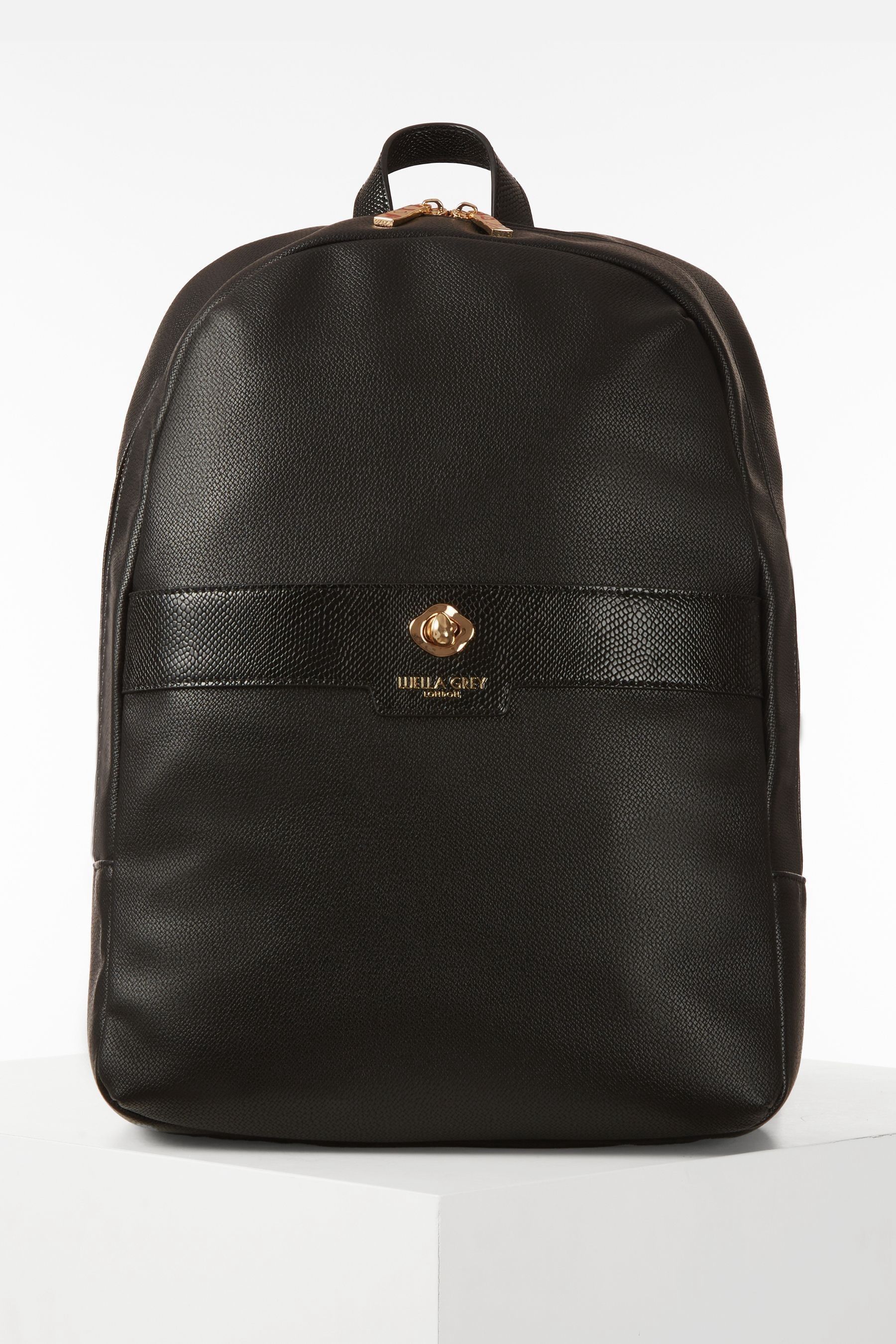 Mi pac black leather backpack clearance