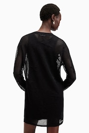 AllSaints Black Seraph Dress - Image 7 of 8