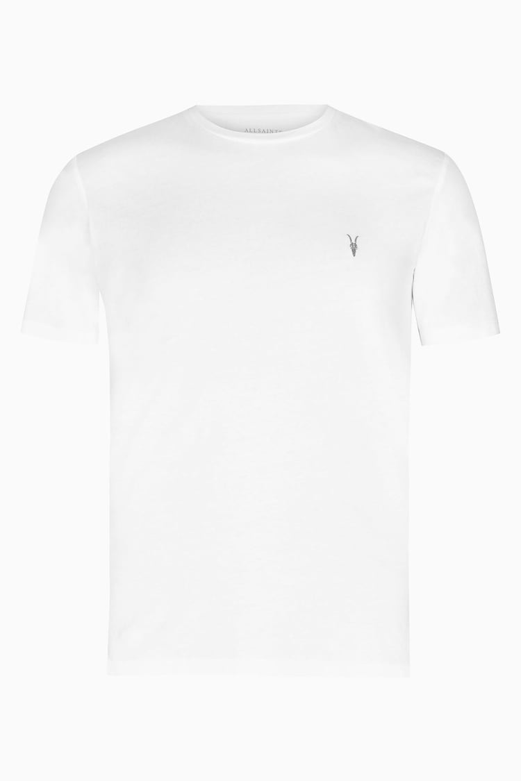 AllSaints White Tonic Short Sleeve Crew T-Shirt - Image 6 of 6