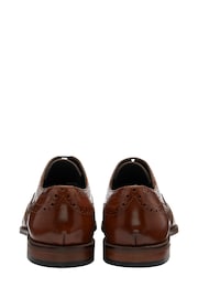 Frank Wright Brown Mens Leather Lace-Up Brogues - Image 3 of 4