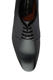 Frank Wright Black Mens Leather Lace-Up Derby Shoes - Image 4 of 4