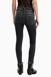 AllSaints Black Miller Pushup Jeans - Image 4 of 8