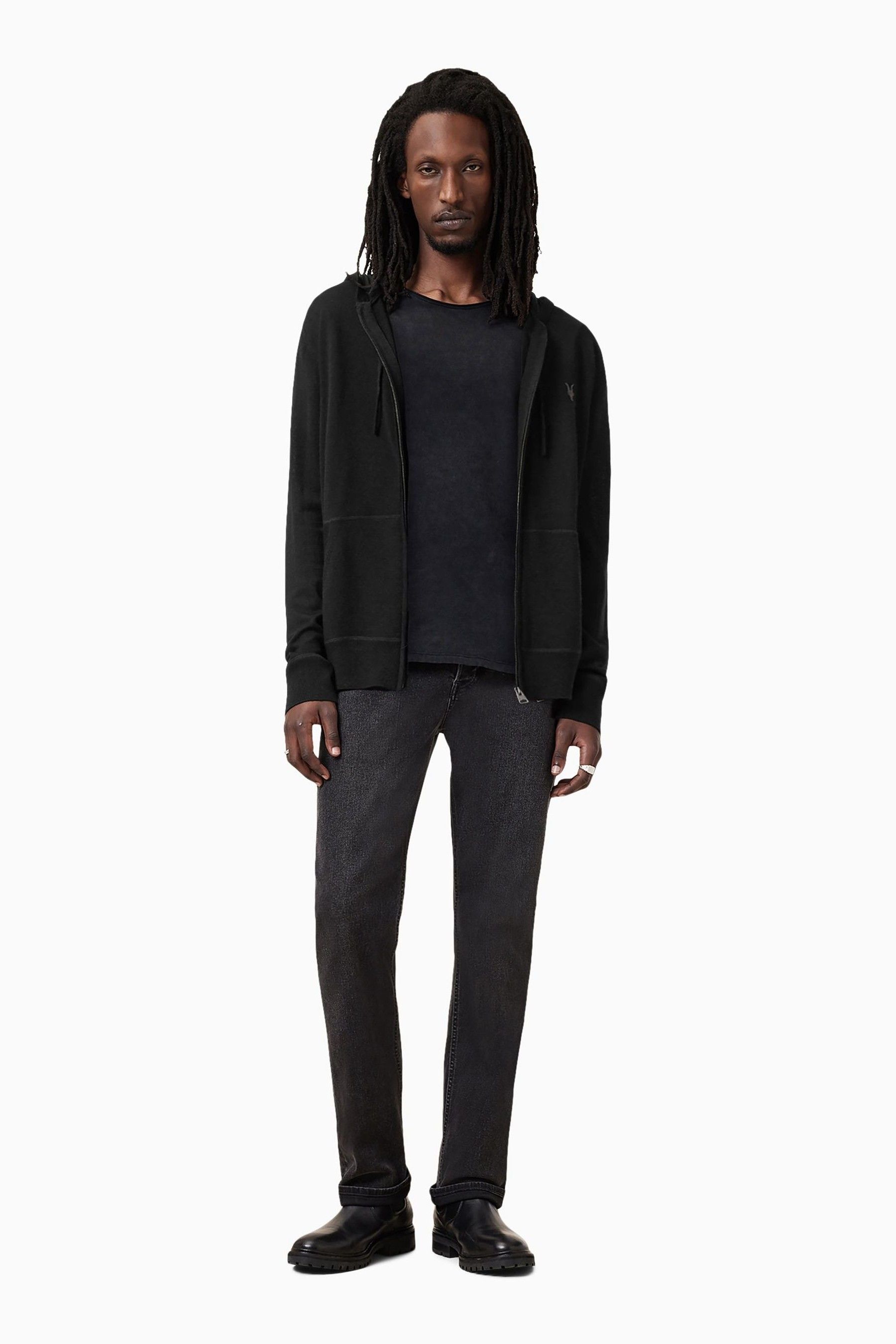 Buy smALLSAINTS Black Mode Merino Zip Hoodie from Next Canada