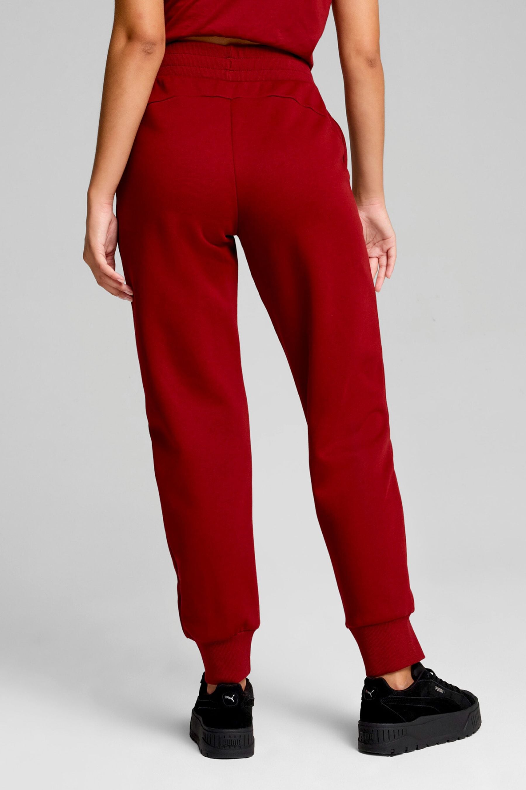 Puma red joggers clearance