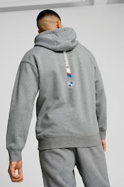 Puma Grey Mens BMW M Motorsport ESS+ Fleece Hoodie - Image 1 of 4