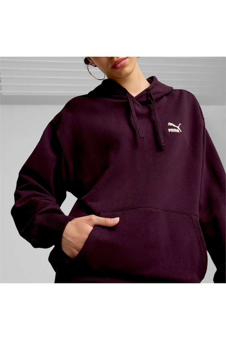 Puma Purple Unisex Better Classics Hoodie - Image 6 of 6