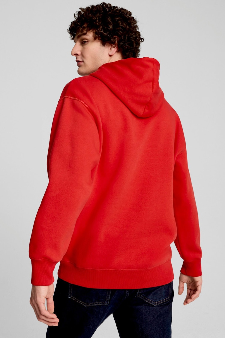 Puma Red Mens Scuderia Ferrari Race Big Shield Hoodie - Image 2 of 6