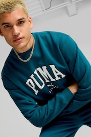 Puma Green Mens SQUAD Crewneck Sweatshirt - Image 4 of 6