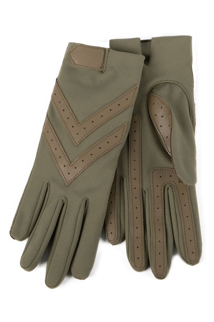 Totes Green Original Stretch Gloves With Brushed Lining And Smartouch - Image 2 of 2