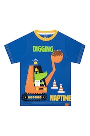 Harry Bear Blue Digger Summer Short Pyjamas - Image 2 of 6