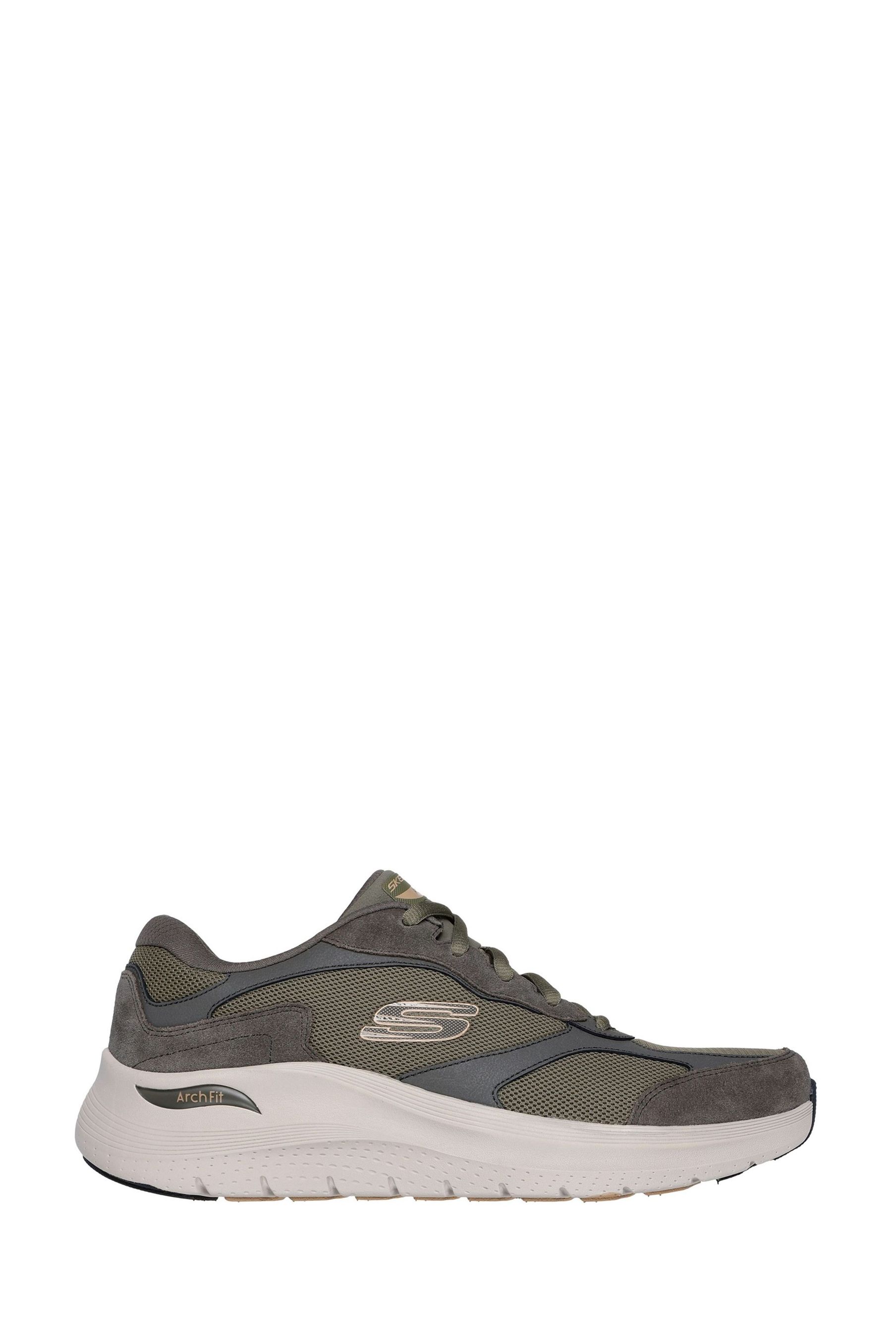 Skechers grey and green discount