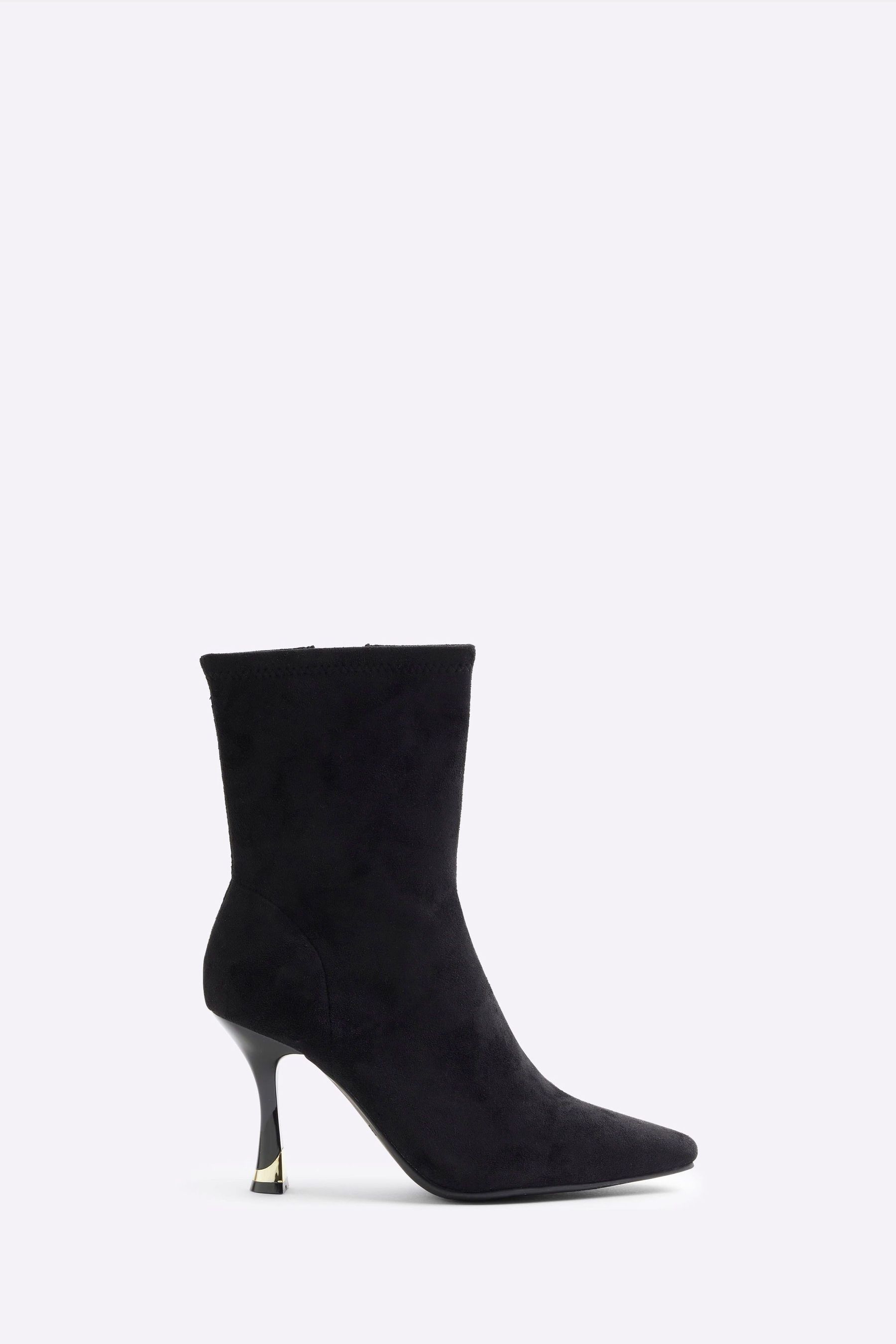River island black suede ankle boots best sale