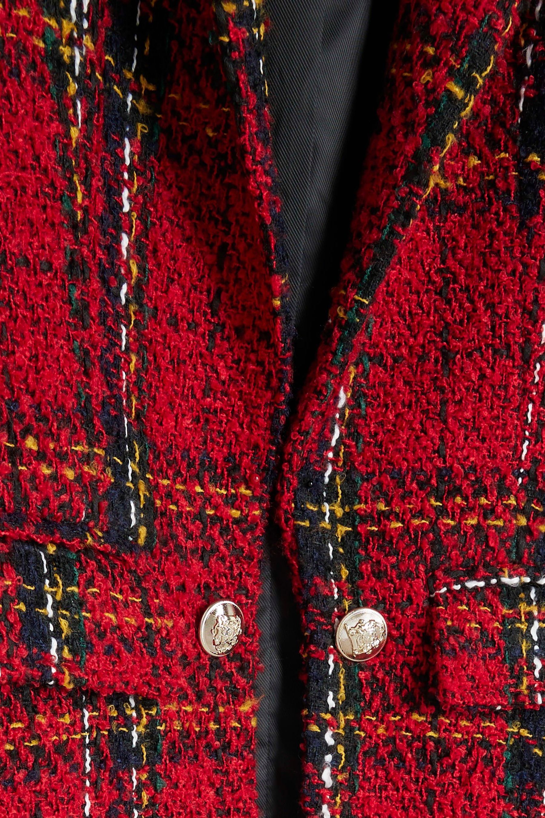 River island red tartan trousers hot sale