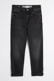 River Island Black Mom Petite High Rise Bum Sculpt Jeans - Image 5 of 7