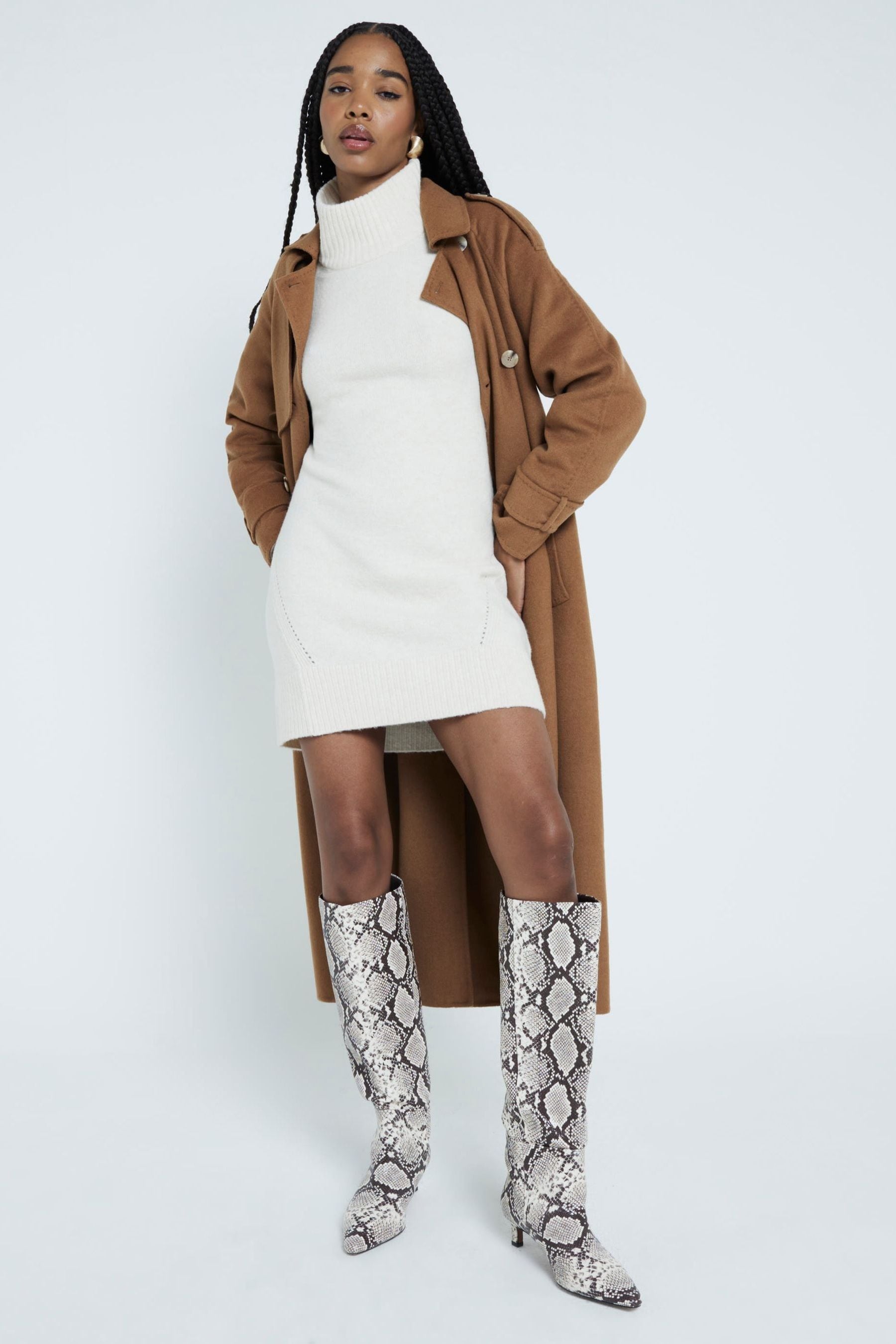 River island high neck jumper on sale
