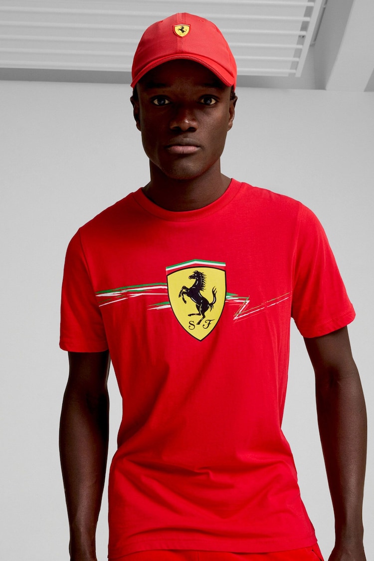 Puma Red Mens Scuderia Ferrari Race Cap - Image 1 of 4