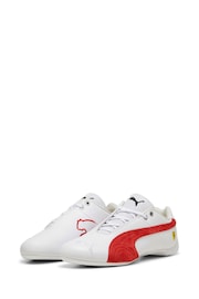 Puma White Mens Scuderia Ferrari Future Cat Sneakers - Image 2 of 6