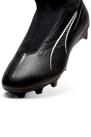 Puma Black Boys ULTRA 5 MATCH+ Laceless FG/AG Football Boots - Image 5 of 6