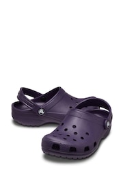 Crocs Purple Kids Classic Clogs - Image 3 of 5