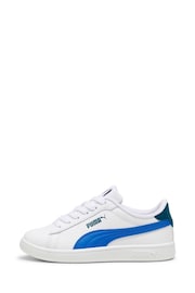 Puma White Boys Smash 3.0 L Shoes Trainers - Image 1 of 6