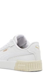 Puma White Womens Carina 2.0 Sneakers - Image 5 of 5