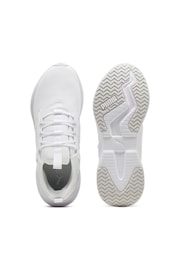 Puma White Mens Retaliate 3 Running Shoes - Image 3 of 6