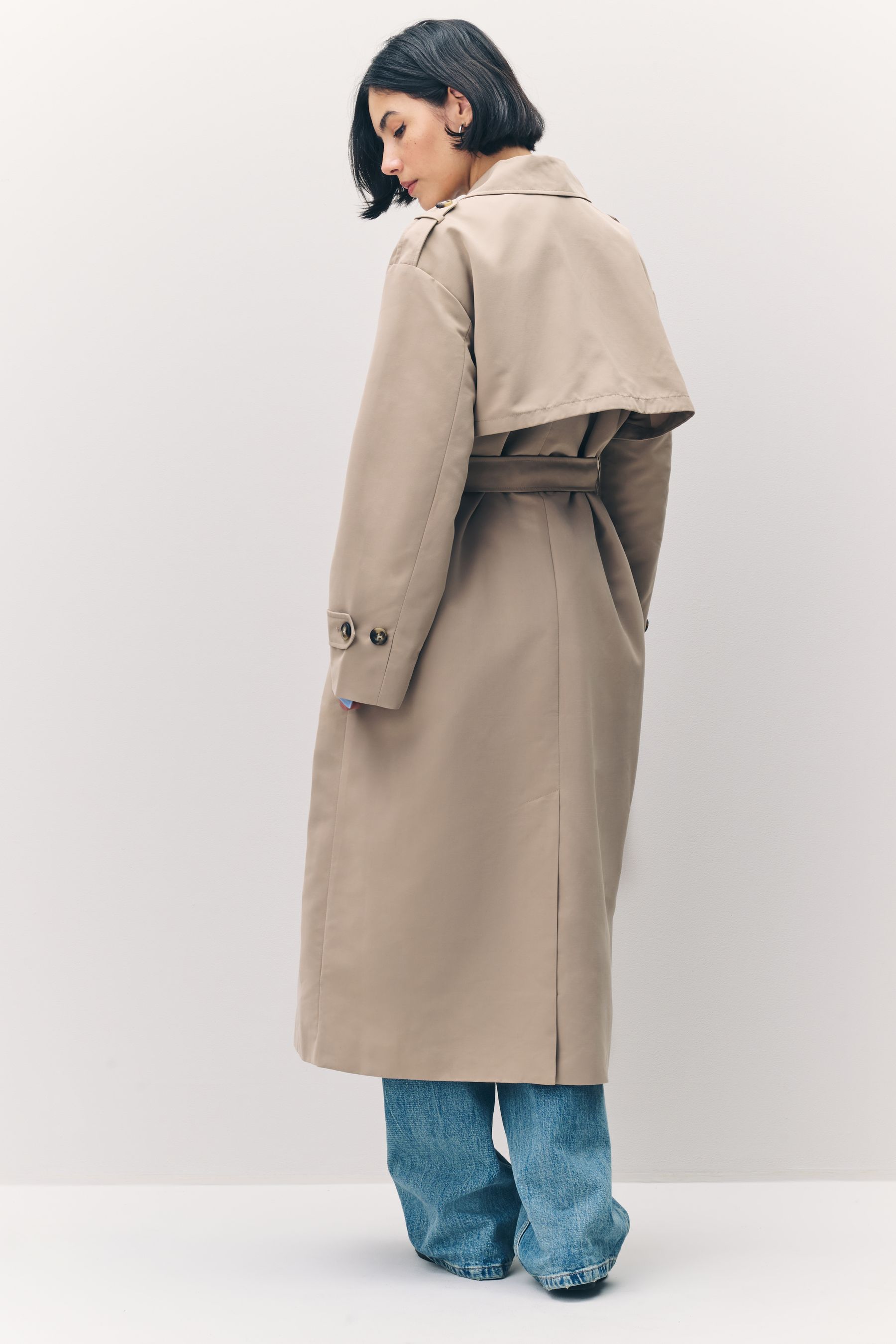 Vero moda long trench coat clearance