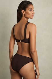 Reiss Mocha Alba Mid-Rise Bikini Bottoms - Image 3 of 5